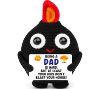 Funny Gag Gifts for Dad Birthday from Daughter Son Being A Father is Hard But at Least Funny Crochet Gifts for New Dad First Time Father New Parents for Couples Baby Shower Christmas Basket