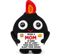 Funny Gag Gifts for Mom Birthday from Daughter Son Being A Mom is Hard But at Least Funny Crochet Gifts for New Mother First Time Mother New Parent Gift for Couples Baby Shower Christmas Basket