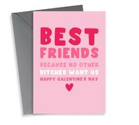 Funny Galentine's Day Card - No Other Bitches Want Us