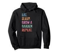 Funny Gamer Eat Sleep Grow A Garden Repeat Vintage Pullover Hoodie