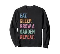 Funny Gamer Eat Sleep Grow A Garden Repeat Vintage Sweatshirt