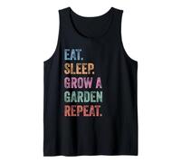 Funny Gamer Eat Sleep Grow A Garden Repeat Vintage Tank Top