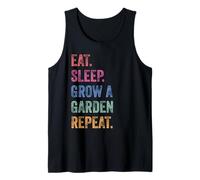 Funny Gamer Eat Sleep Grow A Garden Repeat Vintage Tank Top