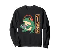 Funny Gamer Frog Japanese Anime Video Game Lover Sweatshirt