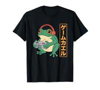 Funny Gamer Frog Japanese Anime Video Game Lover T-Shirt