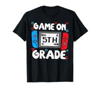 Funny Gamer Game On 5th Grade Back To School Kids Boys T-Shirt