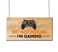 Funny Gamer Gifts for Boys Gaming Sign Gifts Bedroom Door Sign for Man Cave Novelty Gamer Hanging Sign Accessories for Birthday Christmas Plaque Xbox Gift for Brother Son