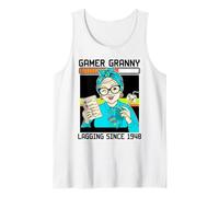 Funny Gamer Grandma Design Gift for Mom Mommy Grandmother Tank Top