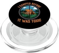 Funny Gamer Grandparent I Camped Before It Was Toxic PopSockets PopGrip for MagSafe