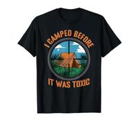 Funny Gamer Grandparent I Camped Before It was Toxic T-Shirt