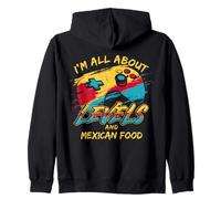 Funny Gamer Life Video Games and Mexican Food Zip Hoodie
