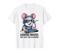 Funny Gamer Mouse Video Games Cute Mouse T-Shirt