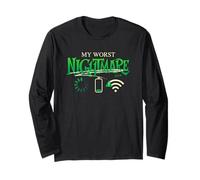 Funny Gamer My Worst Nightmare Video Game Humor Long Sleeve T-Shirt