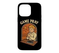 Funny Gamer Prayer Pun Video Game Humor Retro Gaming Joke Case for iPhone 14 Pro Max