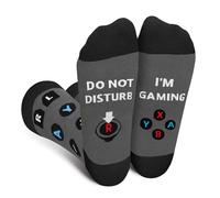 Funny Gamer Socks for Men, Women, Boys - Do Not Disturb Gaming Socks - Fathers Day Novelty Gifts for Dad, Husband - Game Lovers Valentines Crazy Gifts Stocking Fillers