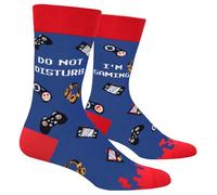 Funny Gamer Socks for Men, Women, Boys - Do Not Disturb Gaming Socks - Fathers Day Novelty Gifts for Dad, Husband - Game Lovers Valentines Crazy Gifts Stocking Fillers