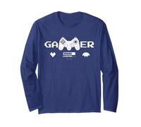 Funny Gamer Title Video Gaming controller teen warrior Long Sleeve T-Shirt