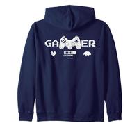 Funny Gamer Title Video Gaming controller teen warrior Zip Hoodie