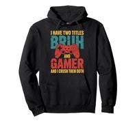 Funny Gamer Vintage Video Games For Boys Brother Son Gifts Pullover Hoodie