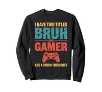 Funny Gamer Vintage Video Games For Boys Brother Son Gifts Sweatshirt