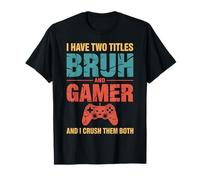 Funny Gamer Vintage Video Games For Boys Brother Son Gifts T-Shirt