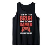 Funny Gamer Vintage Video Games For Boys Brother Son Gifts Tank Top
