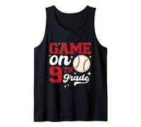 Funny Games On Ninth Grade Baseball First Day Of School Tank Top
