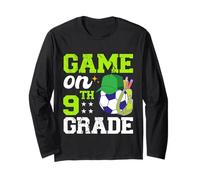 Funny Games On Ninth Grade Soccer First Day Of School Long Sleeve T-Shirt
