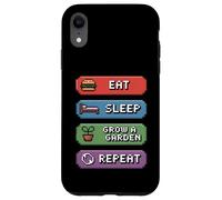 Funny Gaming Quote Eat Sleep Grow A Garden Repeat Case for iPhone XR