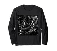 Funny Gangster Boston Terrier Street Noir Dog Design Long Sleeve T-Shirt
