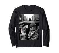 Funny Gangster Cat Saying Mafia Mobster Noir Humor Women Me Long Sleeve T-Shirt