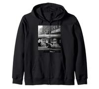 Funny Gangster Cat Saying Mafia Mobster Noir Humor Women Me Zip Hoodie