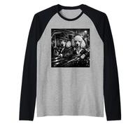 Funny Gangster Poodle Street Noir Dog Design Raglan Baseball Tee