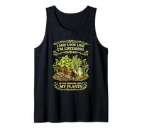 Funny Garden Addict Thinking About Plants Gardening Design Tank Top
