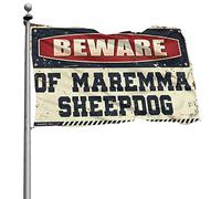 Funny Garden Flags Beware of Maremma Sheepdog Flag Flags for Dorms Lake House Decor (Size : 120X180CM)