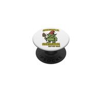 Funny Garden Gnome Goblin Grumpy Fantasy Trowel Design PopSockets Adhesive PopGrip