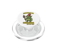 Funny Garden Gnome Goblin Grumpy Fantasy Trowel Design PopSockets PopGrip for MagSafe
