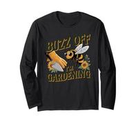 Funny Gardener Antisocial Bee Humor Buzz Off I'm Gardening Long Sleeve T-Shirt
