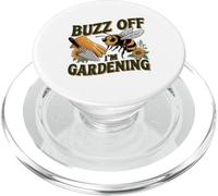 Funny Gardener Antisocial Bee Humor Buzz Off I'm Gardening PopSockets PopGrip for MagSafe