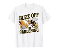 Funny Gardener Antisocial Bee Humor Buzz Off I'm Gardening T-Shirt
