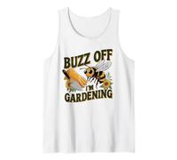 Funny Gardener Antisocial Bee Humor Buzz Off I'm Gardening Tank Top