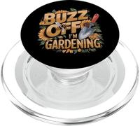 Funny Gardener Buzz Off Bee I’m Gardening Antisocial PopSockets PopGrip for MagSafe