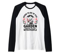 Funny Gardener Gardening Allotments Retired Gardeners Plants Raglan Baseball Tee