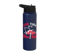 Funny Gardener Landscaper Quote Zero Turn It's How I Roll Stainless Steel Insulated Water Bottle