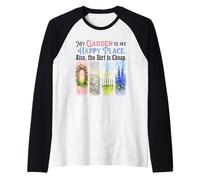 Funny Gardener My Garden My Sanctuary Dirt Cheap Raglan Baseball Tee