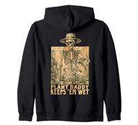 Funny Gardening Dad Plant Daddy Keeps them Wet Gardener Zip Hoodie