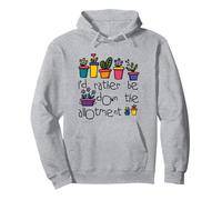 Funny Gardening I'd rather be down the Allotment Pullover Hoodie