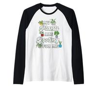 Funny Gardening My Plants are Rooting for Me Gardener Gift Raglan Baseball Tee