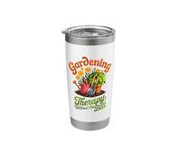 Funny Gardening Therapy Without THE Bill Stainless Steel Insulated Tumbler