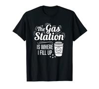 Funny Gas Station Coffee - Take Away Coffee Drinker T-Shirt